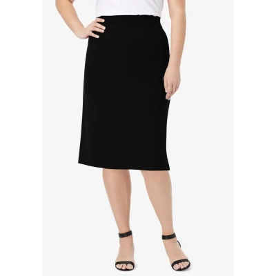 Tummy Control Bi-Stretch Pencil Skirt