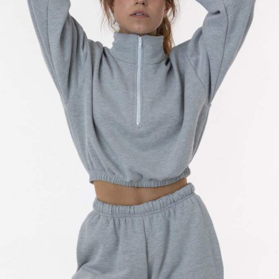 Flex Fleece Half Zip Cropped Pullover