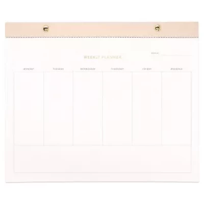 Undated Weekly Planning Pad 8.5" x 10.5"