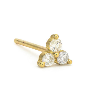 Petite Diamond Trio Stud Earring
