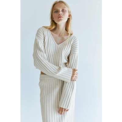 Rib-knit Sweater