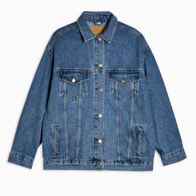 Blue Denim Super Oversized Jacket