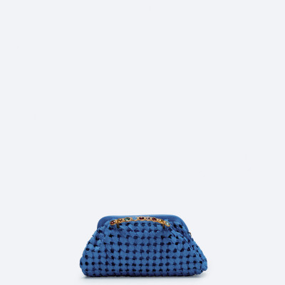 Woven Handbag With Clasp