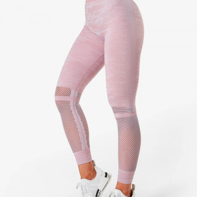 Camo Seamless Tights Dusty Pink Wmn