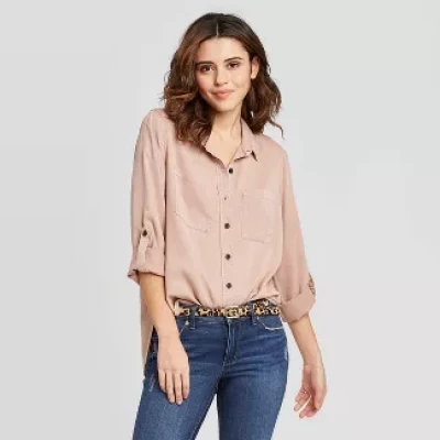 Women's Long Sleeve Button-Down Shirt
