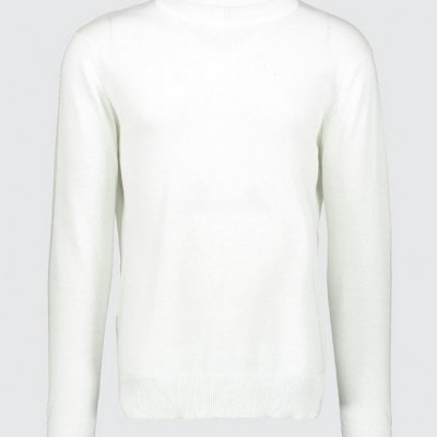 Muscle Fit Long Sleeve Ribbed Knitted Roll Neck