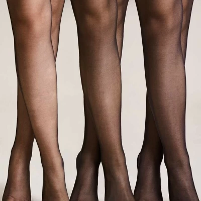 3pairs Solid Mesh Socks