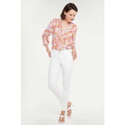 Alina Skinny Ankle Jeans With 1" Side Slits