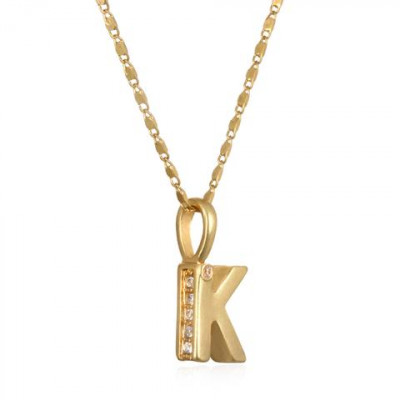 "K" PENELOPE INITIAL TALISMAN NECKLACE