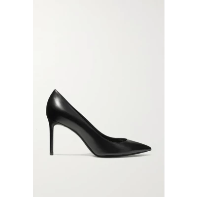 SAINT LAURENT - Anja Leather Pumps - Black