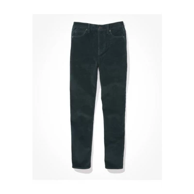 AE Corduroy Mom Jean Womens Green 18 Long