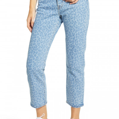 Womens Levis Wedgie High Waist Straight Leg Jeans