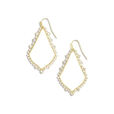 Kendra Scott Sophee Cubic Zirconia Open Frame Drop Earrings