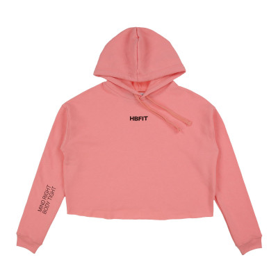 Hbfit Crop Hoodie (Coral)