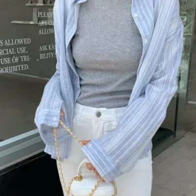 Long-Sleeve Stripe Shirt