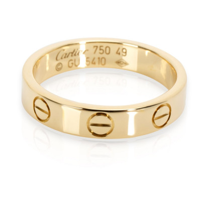 Cartier Love Band In 18K Yellow Gold