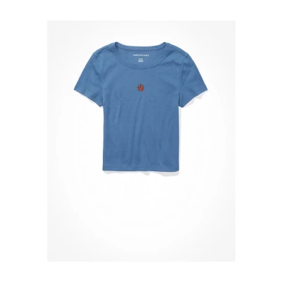 AE Hey Baby Tee Womens Indigo