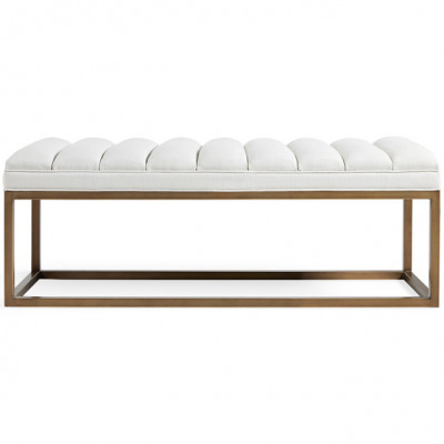 Edie Bench In Devere Ivory