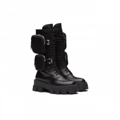 Monolith leather boots