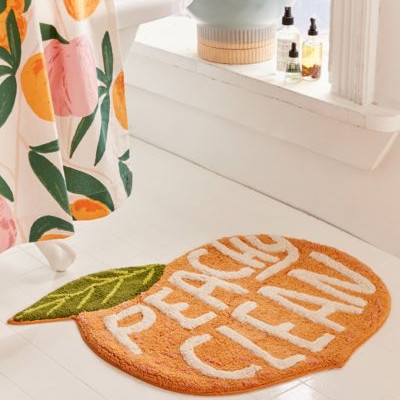Peachy Clean Bath Mat - Pink at Urban Outfitters
