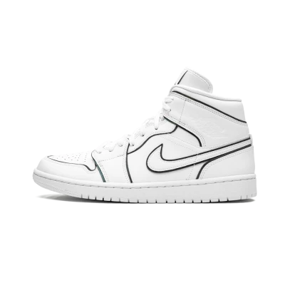 Womens Air Jordan 1 Mid Iridescent Outline Shoes -