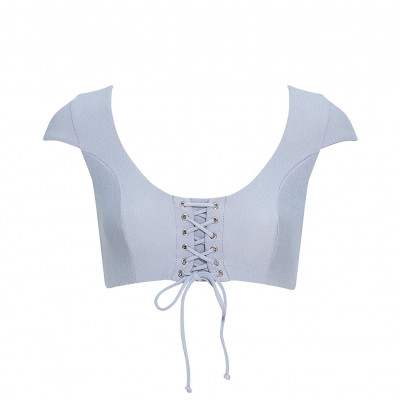 Henley Top - Blue Fog