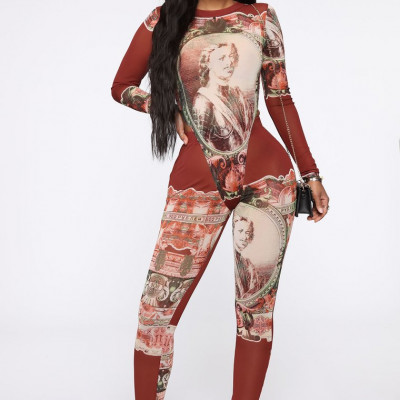 One Hundred Percent Legging Set - Brick Red