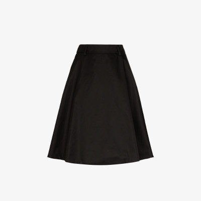 Prada logo plaque midi skirt