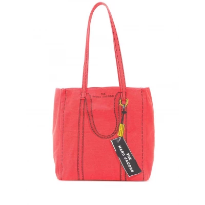 MARC JACOBS WOMENS M0015787601 RED COTTON TOTE