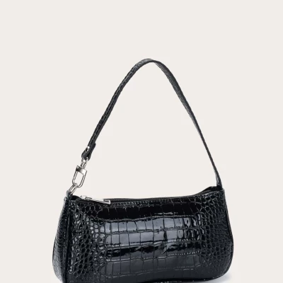 Crocodile Baguette Bag