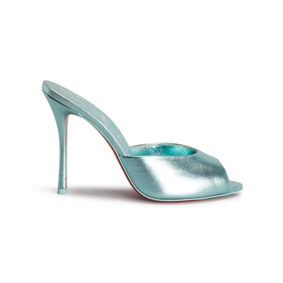 Me Dolly Metallic Red Sole Slide Sandals