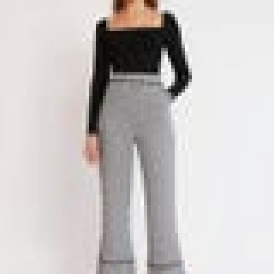 ROMY PANT Black Check