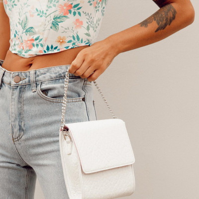 Georgia Mae The Remi Bag White