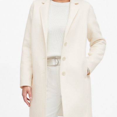 Petite Unlined Double-Faced Topcoat
