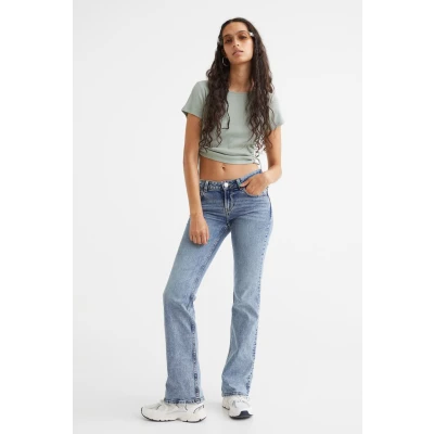Flare Low Jeans - Light Denim Blue