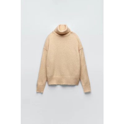 High Collar Knit Sweater