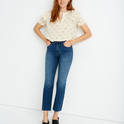 Tall Cali Demi-Boot Jeans in Preston Wash: Raw-Hem Edition