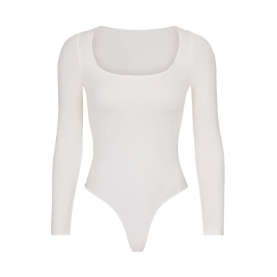 SKIMS Essential Long Sleeve Scoop Neck Bodysuit