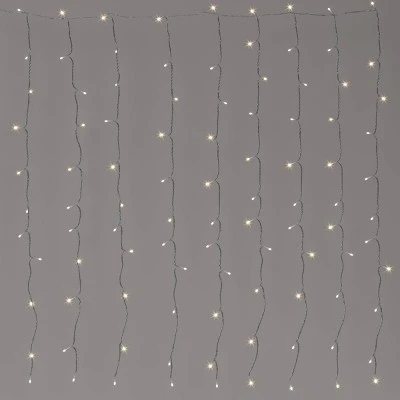 100ltr LED Plug-in Curtain String Lights with Clips - Room Essentials&amp;#8482;