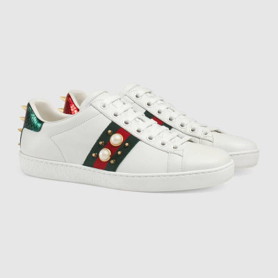 Women's Ace studded leather sneaker