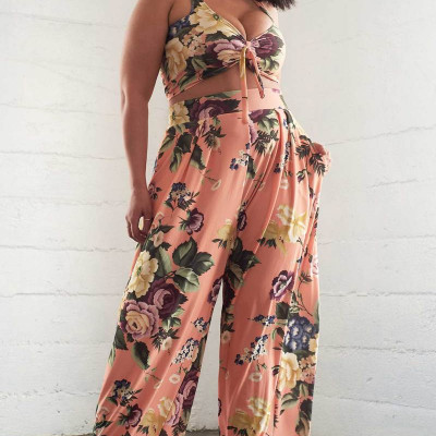 Signature Pants - Vintage Rose print