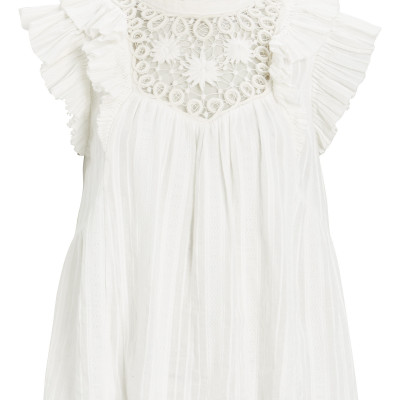 Ona Flounce Flutter Sleeve Top