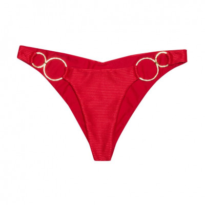 Nadia Midi Bottom - Red Rib