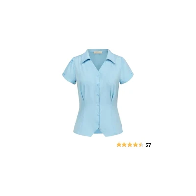 Business Casual Short Sleeve Button Down Shirt