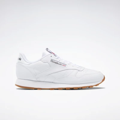 Reebok Classic Leather Mens Shoes, White / Gum