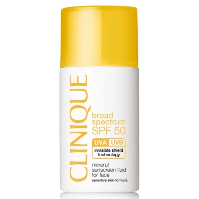 Clinique Broad Spectrum Spf 50 Mineral Sunscreen Fluid For Face