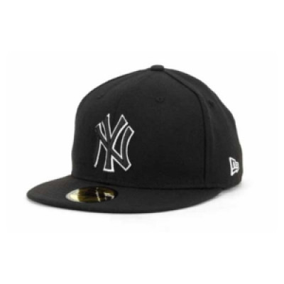 New Era New York Yankees Black and White Fashion 59FIFTY Cap
