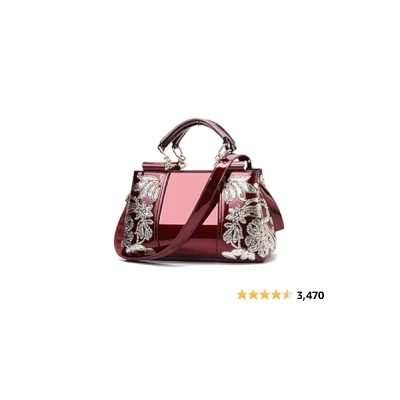 Nevenka Handbags For Women Patent Leather Designer Purse Suitable for Shopping Party Daily Use