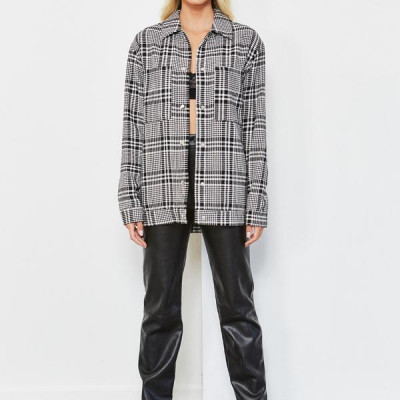 Chester Shacket Black And White Check