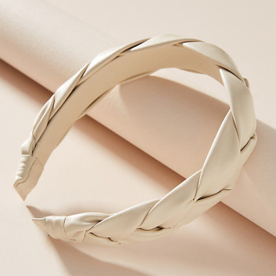 Braided Headband By Anthropologie in Beige Size ALL